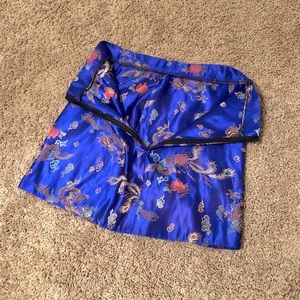Skirts - Unique royal blue oriental inspired skirt Skirts - Unique royal blue oriental inspired skirt